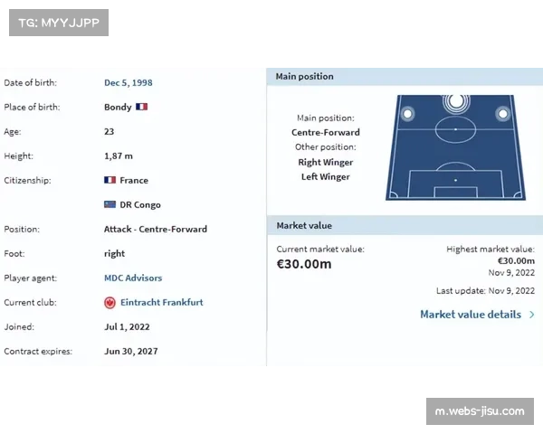 霍村与年轻前锋续约 合同违约金设定8000万欧